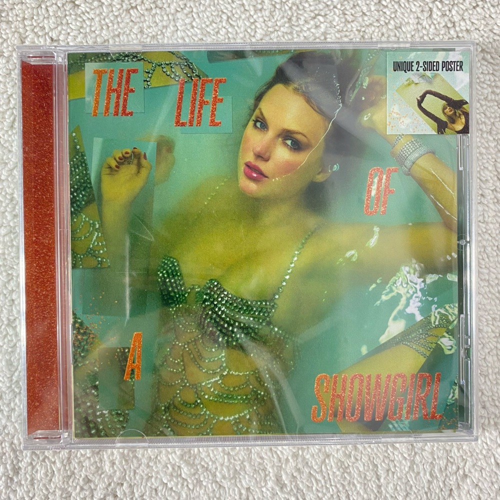 Taylor Swift The Life of a Showgirl: Sweat and Vanilla Perfume CD with Poster